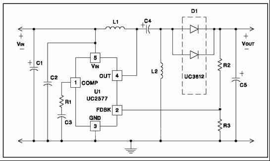 UC2577用于汽车电子的单端初级电感电路