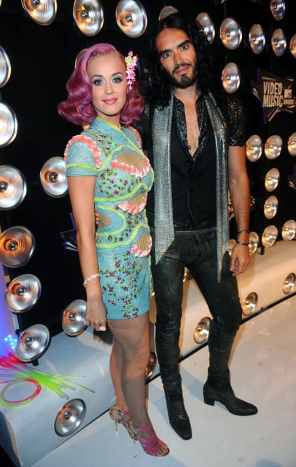 Katy Perry and Russell Brand