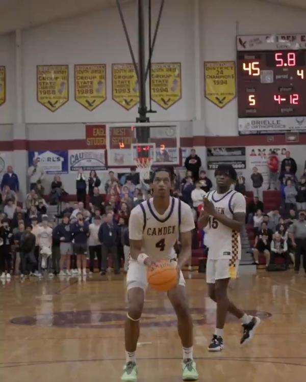 The wild end of the game came as Camden first hit a critical free throw.