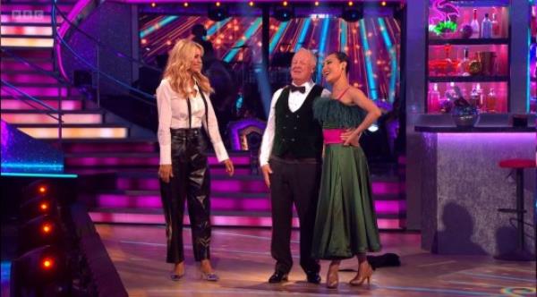 Tess Daly, Les Dennis and Nancy Xu on Strictly Come Dancing