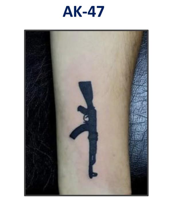 AK-47 tattoo