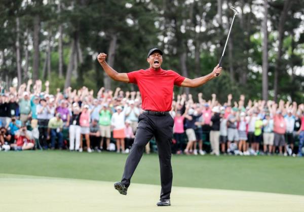 Tiger Woods at the Masters Tournament 