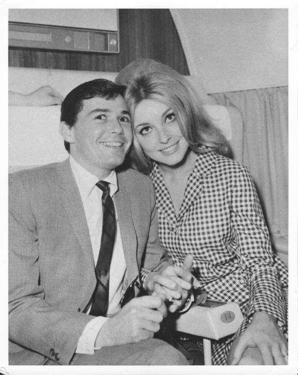 Jay Sebring and Sharon Tate.