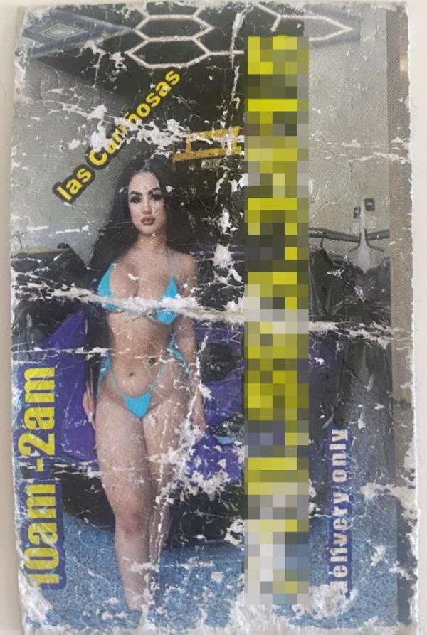 Prostitution card found in Queens