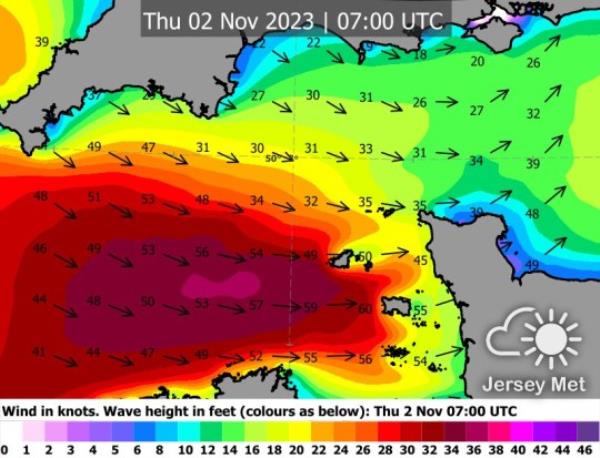 Jersey Met issues a red weather warning (Picture: Jersey Met)