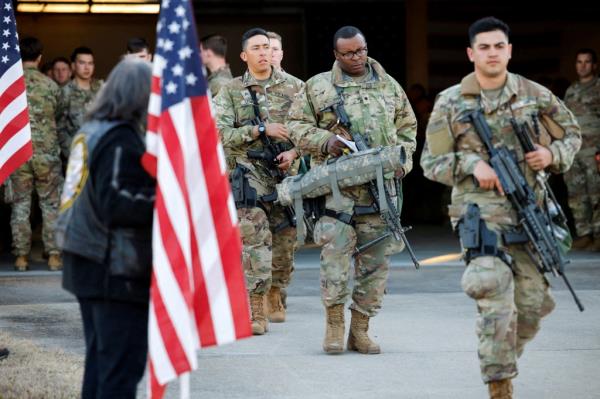 Soldiers from the U.S. Army's 82nd Airborne Division 