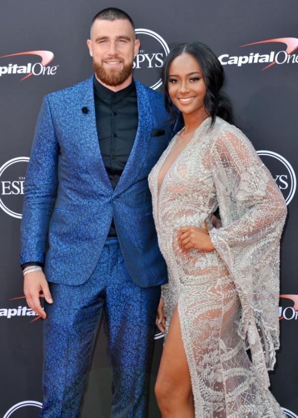 Travis Kelce and ex-girlfriend Kayla Nicole on the red carpet