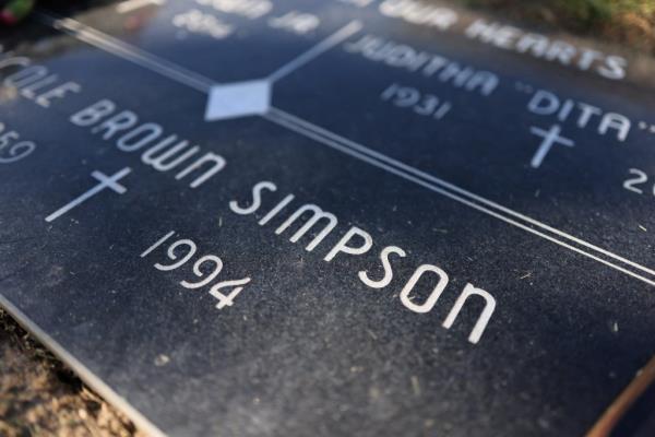 nicole brown simpson's headstone