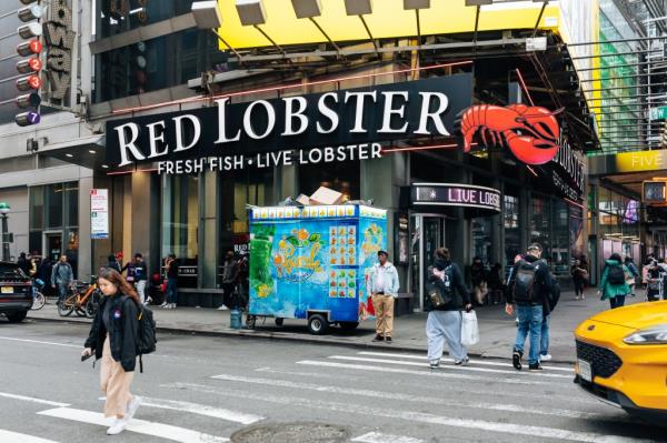 The prime Times Square location is up for rent -- and at a time amid Red Lobster's bankruptcy announcement.