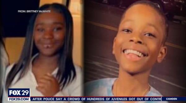 Collage of a boy and girl, representing Brittney McWhite's children Lo<em></em>ndon Marie and Wadale who tragically drowned.