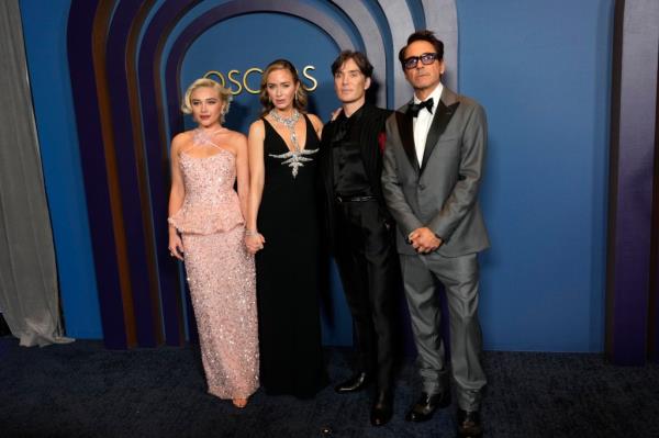 Florence Pugh, Emily Blunt, Cillian Murphy, and Robert Downey Jr. 