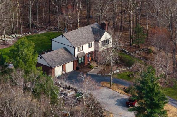 A compound surrounding what is believed to be the home of Massachusetts Air Natio<em></em>nal Guardsman Jack Teixeira