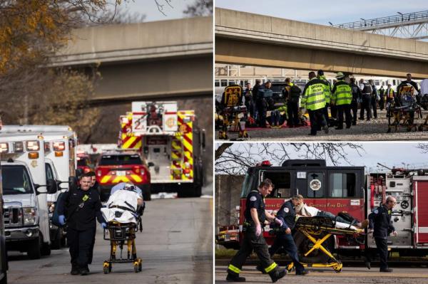 At least 19 people were injured in the collision and three of them are co<em></em>nsidered seriously injured, according to a fire official.