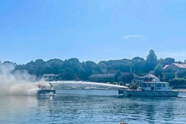 Boat fire