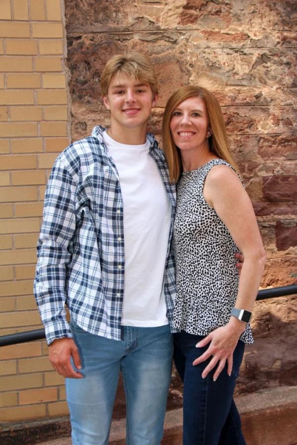 DeMay and his mother, Jennifer Buta.