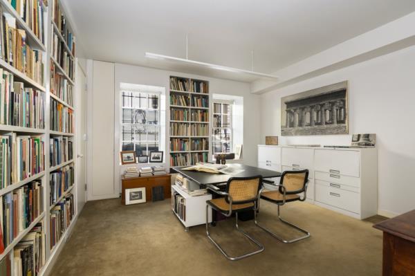 A library area inside the 969 Fifth Ave. home. 