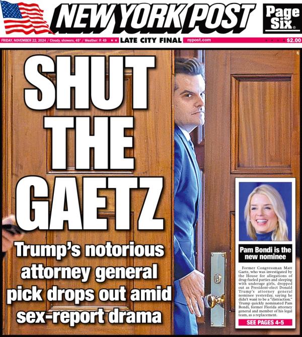 Gaetz decided to withdraw himself from co<em></em>nsideration for being the next Attorney General.