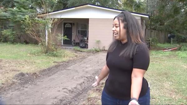 Amanda Brochu was shocked when her driveway was stolen last month.