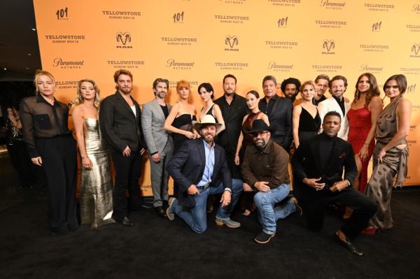 Piper Perabo, Hassie Harrison, Luke Grimes, Wes Bentley, Kelly Reilly, Ethan Lee, Kelsey Asbille, Cole Hauser, Wendy Moniz, Gil Birmingham, Denim Richards, Jen Landon, John Emmet Tracy, Ian Bohen, Dawn Olivieri, Rob Kirkland and Kathryn Kelly attend Paramount Network's 