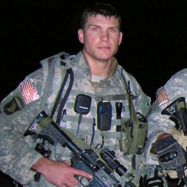 Pete Hegseth seen in the military.