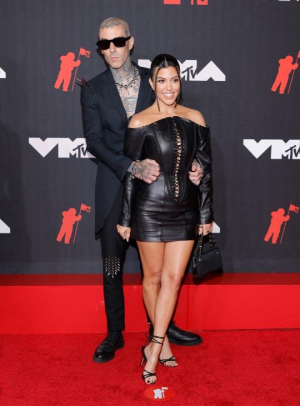 Travis Barker and Kourtney Kardashian.