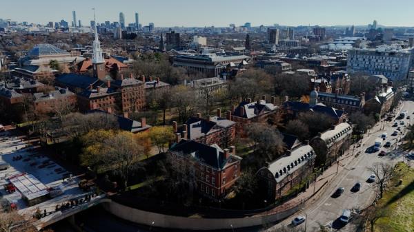 The Harvard University campus is pictured.