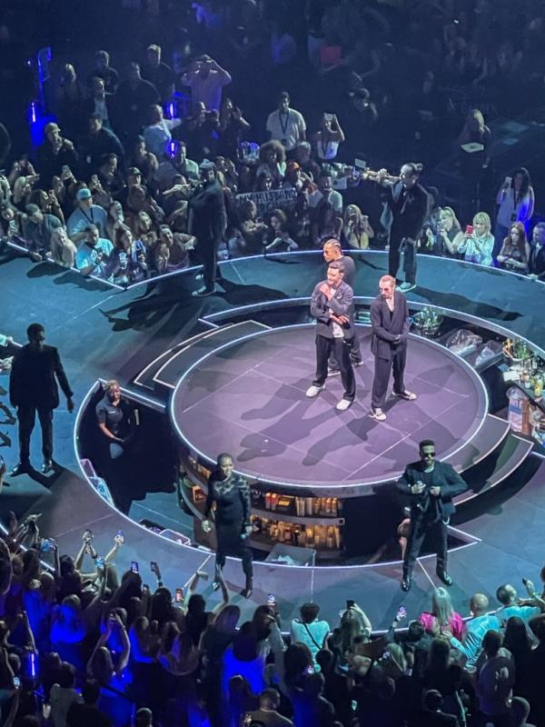 Justin Timberlake performing in New York City