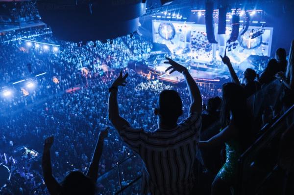 Justin Timberlake performing at Madison Square Garden