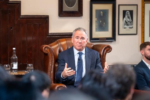 Citadel founder and CEO Ken Griffin speaking to audience on Nov. 18, 2024.