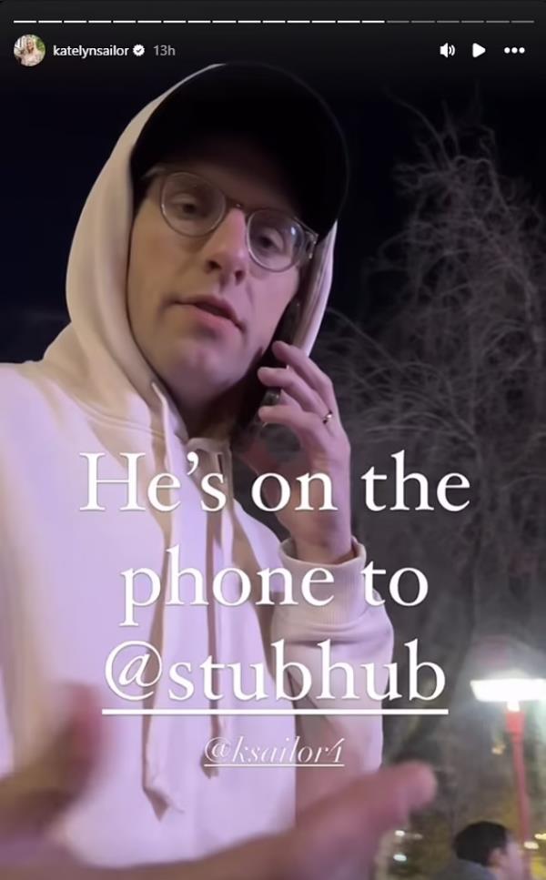 Kyle Sailor on the phone with StubHub