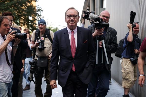 US actor Kevin Spacey departs Southwark Crown Court after being aquitted in London, Britain.