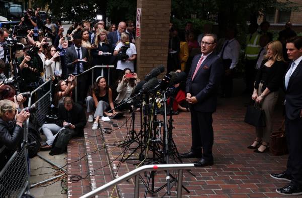 Spacey addressed the media following the not guilty verdict.