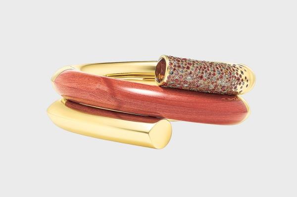 Gold and red bracelet from Tabayer's jewelry gifts collection