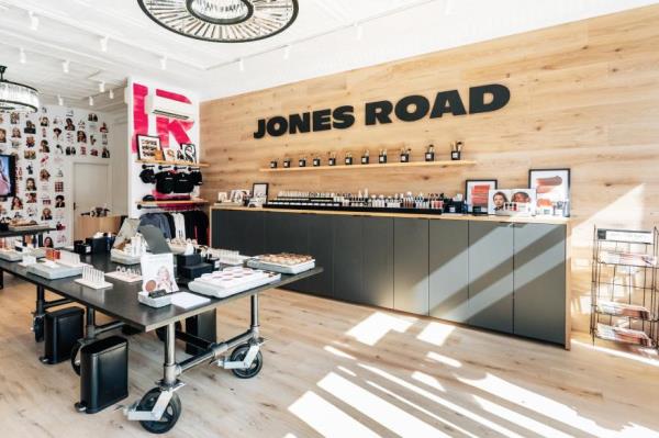 A room with a table and shelves of cosmetics on Jo<em></em>nes Road in Williamsburg, Brooklyn on September 12, 2024.