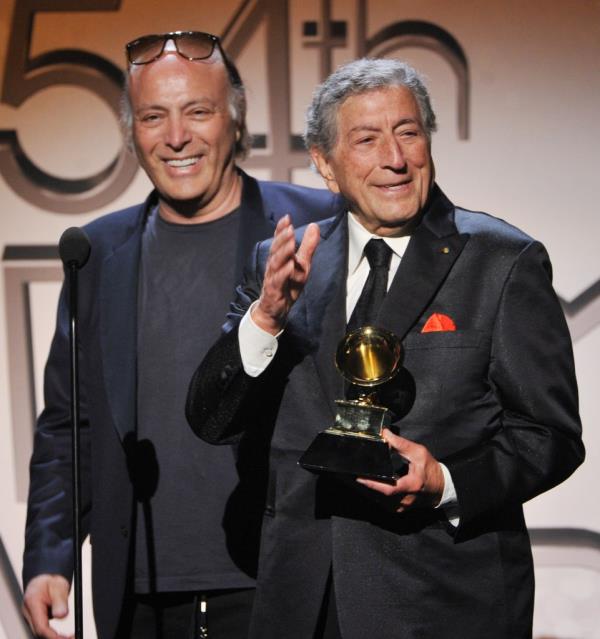 Singer Tony Bennett and son Danny Bennett 