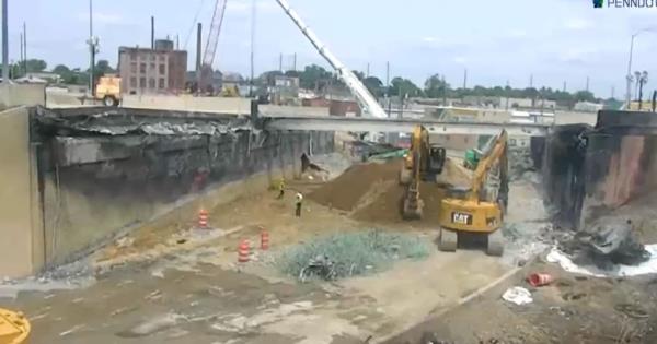 Excavators were on the scene Thursday morning sifting through the dirt needed for the project. 