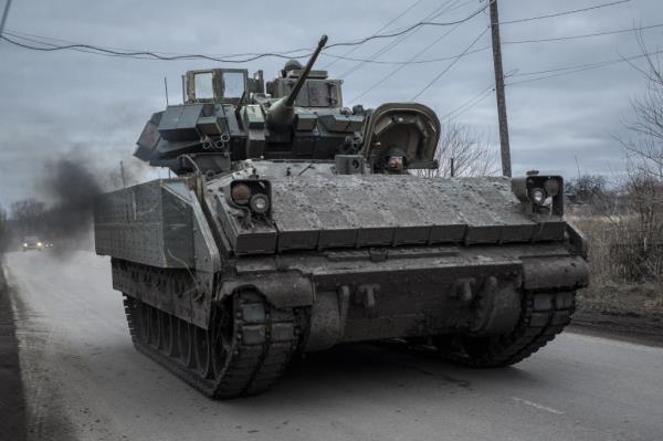 US Bradley fighting vehijcle. 