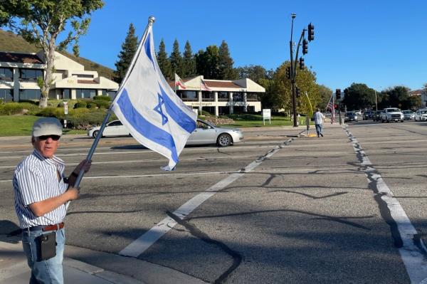 Paul Kessler attends a demo<em></em>nstration in Thousand Oaks, Calif., Sunday Nov. 5, 2023. 