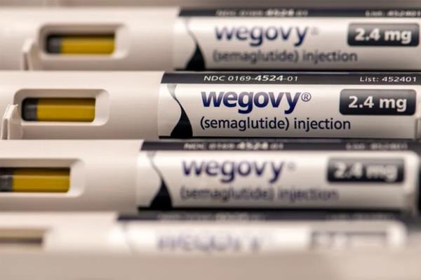 A Wegovy injectable pres<em></em>cription weight-loss medicine that has helped people with obesity.