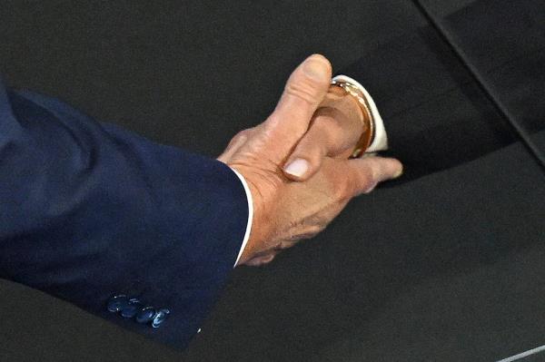 Body language expert Darren Stanton described Trump’s handshake as “notably softer” than the “bone-crusher” he’s allegedly used on world leaders. 