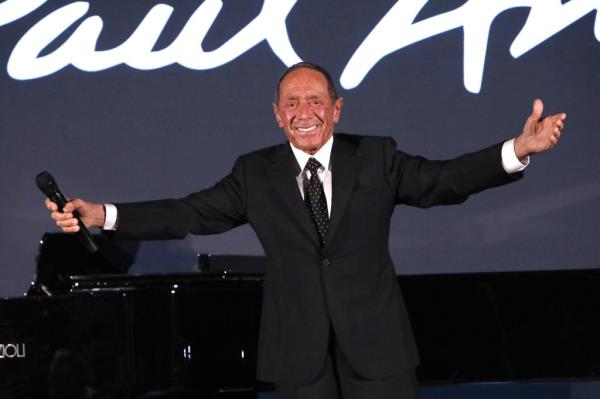 Paul Anka performing on stage at the 2024 Toro<em></em>nto Internatio<em></em>nal Film Festival for Canada's Walk Of Fame event