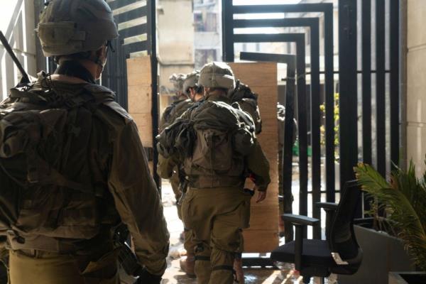 Israeli soldiers operate in the Gaza Strip amid the o<em></em>ngoing co<em></em>nflict between Israel and Hamas on Feb. 15, 2024. 