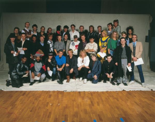 Band Aid at the recording of 