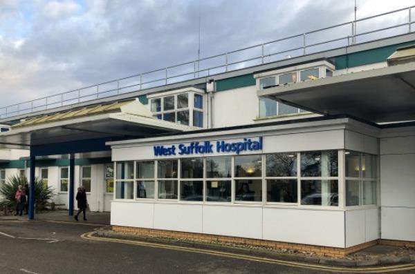 General view of West Suffolk Hospital in Bury St Edmunds, wher<em></em>e Susan Warby, 57, died on August 30 2018 after a series of complications in her treatment.