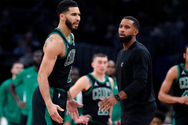 Jayson Tatum was ejected in the third quarter of the Celtics' victory against the 76ers on Friday.