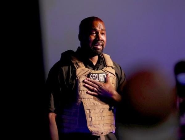 Rapper Kanye West gets emotio<em></em>nal as he holds his first rally in support of his presidential bid in North Charleston, South Carolina, U.S. July 19, 2020. REUTERS/Randall Hill