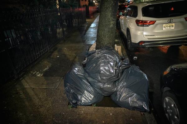 Dominick Romeo, an unio<em></em>n member building superintendent protests the new city trash regulations, which mandate take out after 8pm