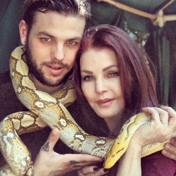 Priscilla Presley with son Navarone Garcia