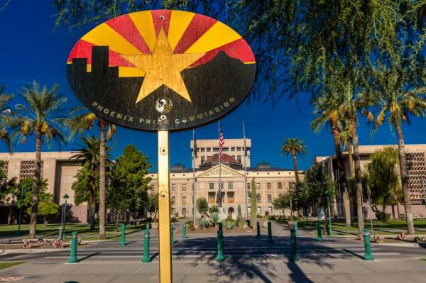 Arizona State Capitol Building at sunrise