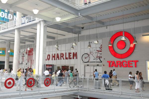 Target shoppers at the East Harlem store.